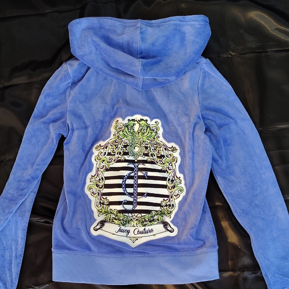 Juicy Couture Royal Blue Velour Hoodie